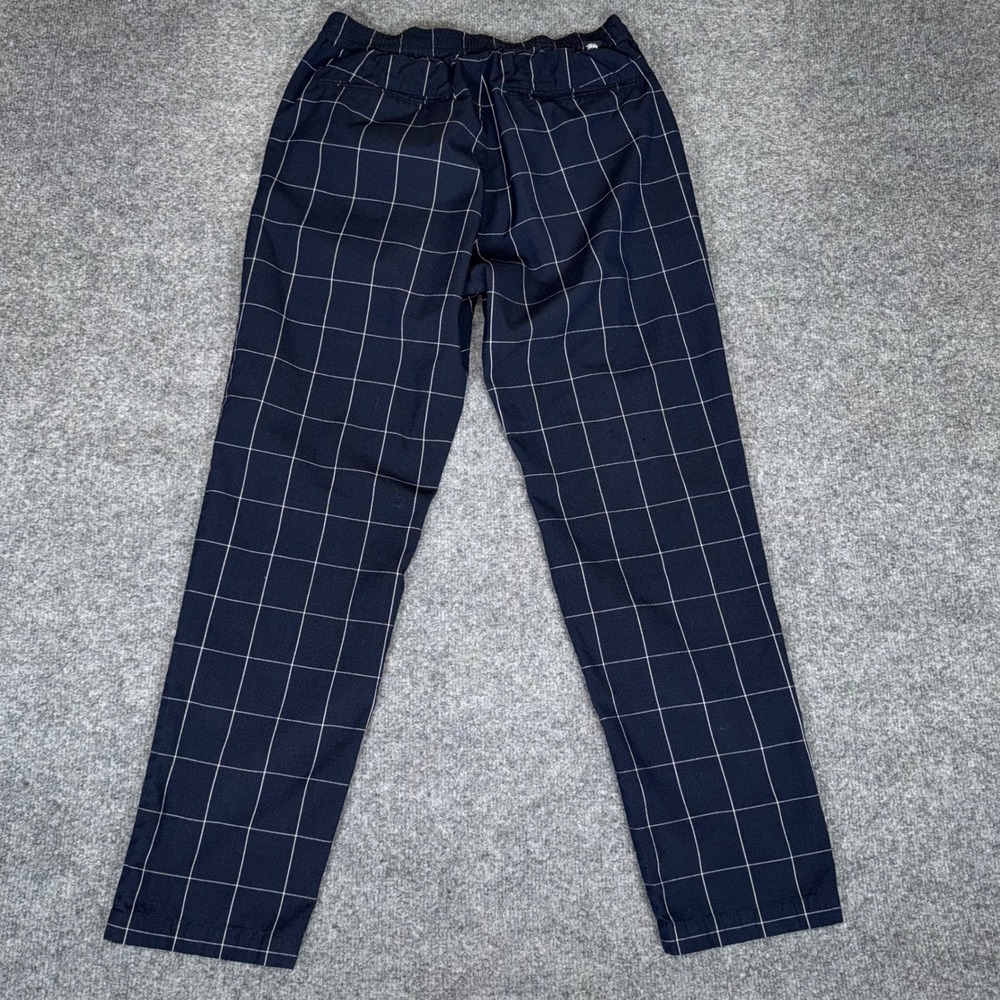 Stussy Bryan Pants Mens Small 28x28 Blue Plaid‎ Casual Streetwear Skate Rare - Picture 5 of 9